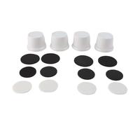 Enwye 4Pcs Adjustable Furniture Risers, 1.6-2.5 Inch Slip Couch Risers Bed for Sofa Bed Table Chair Lifts (White)