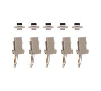 Enwye 5Pcs DB9 Female To RJ45 Modular Adapter, DB9 To RJ45 Female Jack Ethernet Adapter for Computer-related Equipment
