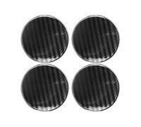Enwye 60mm Outer Diameter Hub Center Cap 58mm Retaining Feet 56mm Inner Diameter Dashed Black Carbon Fiber Pattern Silver Finish