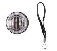Enwye Black Power Ball Fitness Self-Starting Grip Trainer Gyroscope with Colorful Lights Wrist Exercise Ball for Hand and Arm Strength Training