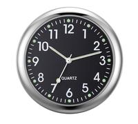 Enwye Electroplated Alloy Car Mini Clock, Compact Design (40mm Diameter) for Use in the Car, At Home or in the Office.