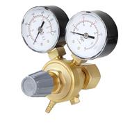 Enwye Full Copper Italian Style Mini CO2 Argon Regulator W21.8 Thread Single Stage Positive Action Pressure Reducer Gauge