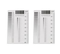 Enwye Pack Of 2 Crack Ruler, Gap Measure Measuring Tools, Precision Tool for Car Inspection, Furniture Certification with Width Gauge