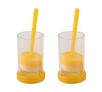 Enwye Queen Bee Marking Cage Plastic Marking Bottle with Soft Plunger Tool Beekeeping Supplies Breeding Equipment.(2pcs)