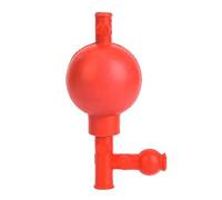 Enwye Rubber Peleus Balls, Quantitative Pipetting Ball with Three Openings, Red Quantitative Pipette for Scientific Research Professionals Laboratory Tool