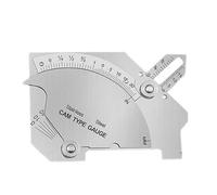 Enwye Stainless Steel Weld Gauge MG 8 IN MM Scale Welding Inspection Bevel Angle Height Width Gap for Boiler Bridge Shipbuilding Pressure Vessel