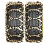 ENWYTE Snow Chains Car Set of 2 Winter Chains Treads Easy Installation Automobile Tire Chain Quick Fit Snow Grips Portable Reusable for Passenger Car, Pickup Trucks and SUV(185/75 R13)