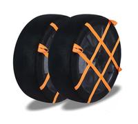 ENWYTE Snow Socks Winter car Chains Easy Installation Lightweight Quiet Polyester Snow Socks No Jacking Required Low Vibration Snowy Icy Roads Winter Use(255/65R18)