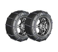 ENWYTE Snow Tire Chains 2PCS Alloy Steel Emergency Winter Chains easy fit quick fit car snow chains heavy duty Reusable for Cars Pickups SUV and Trucks （155-275mm）(235/75R16)