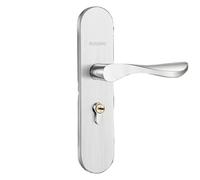 EnxJire Door Handles Apartment Room Wood Door Lock Set House Anti-Theft Interior Bedroom Furniture Security for Home Doors with Key(H Type)