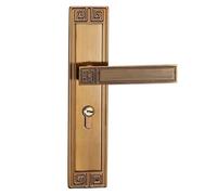 EnxJire Door Handles Bedroom Retro Interior Door Lock Sturdy Handle Color Kitchen Home Wooden Furniture Aluminum
