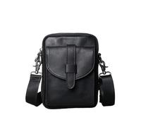 EnxJire Mens Leather Handbag Leather Men's Backpack Leather Casual Versatile Vertical Mini One Shoulder Messenger Bag