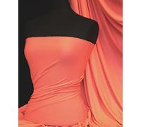Enya Crepe Jersey Fabric | 4 Way Stretch Material | Sold by The Metre | Same Day Dispatch | by Tia Knight (Coral, Q1169 CRL)