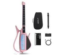 Enya CYBER-G Stringless Smart Guitar - Innovative Silent & Electric Guitar with LED Buttons, Drum & Bass, Hundreds of Presets, App Interactive Chord Sheets for Learning, Practice & Performances