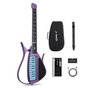 Enya CYBER-G Stringless Smart Guitar - Innovative Silent & Electric Guitar with LED Buttons, Drum & Bass, Hundreds of Presets, App Interactive Chord Sheets for Learning, Practice & Performances
