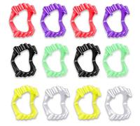 ENYACOS 12 PCS Vampire Teeth for Kids & Adults - Realistic Plastic Fake Teeth for Halloween - Cosplay Fangs for Dracula/Werewolf - Adult Fangs, Child Vampire Teeth - Party Costume Accessory (c)