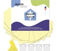 ENYACOS 16 Sheets Puzzle Saver Peel & Stick Adhesive Paper for Large Puzzles, Preserve 2 x 1000 Pieces Puzzles - Puzzle Glue Sheets