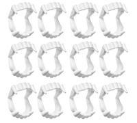 ENYACOS Pack of 12 Vampire Teeth for Children & Adults - Dracula Teeth & Vampire Teeth - Perfect for Halloween, Carnival, Vampire Costume Women & Children, Bat Teeth, Vampire Teeth (A)