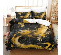 ENYISIYULO Duvet Cover Set Dragon Modern Duvet Cover All Seasons Comforter Cover Polyester Microfiber 3pc with Zipper Home Bedding Cover Sets for Kids Boys Girls King(220x240cm)