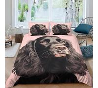 ENYISIYULO English Cocker Spaniel Duvet Cover Set 3 PCS Hotel Quality Quilt Cover Bedding Set Bed Covers with Pillowcases with Zipper Closure Breathable Stylish Comforter Double（200x200cm）