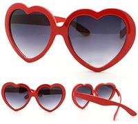 Enyolidimk 1Pc Red Fashion Retro Funny Summer Love Heart Shape Sunglasses Oversized, Women's Sunglasses, Eyewear and Accessories