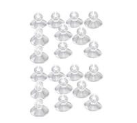 Enyolidimk 20Pcs Aquarium Suction Cup Clips Set, Fish Tank Air Line Holder, Clear Plastic for Glass Fish Supples