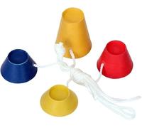 Enyolidimk 4Pcs Jumbo Rubber Winter Golf Tees, 4 Colours with Different Heights, Ideal for Icy Days, On-Course Accessories