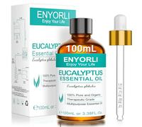 ENYORLI Eucalyptus Essential Oil 100ML Premium Grade Eucalyptus Oil 100% Pure Natural Aromatic Bliss with Glass Dropper for Diffuser Skin Candle Soap Making Aromatherapy