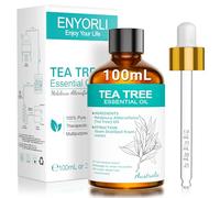 ENYORLI Tea Tree Essential Oil 100ml Tea Tree Oil Natural for Aromatherapy Diffuser Acne Hair Scalp Nail Fungus Natural Skincare