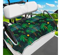 ENYORSEL Golf Cart Seat Covers, Coconut Tree Golf Cart Seat Towel for All EZGO, Yamaha, Club Cars, Icon and More Cart Front Seat, 100% Microfiber Keeps Seat Cool and Comfortable, 51'' x 31''