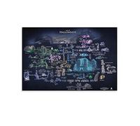 ENYPOLIS Hollow Knight Map The Game Posters & Prints on Canvas Wall Art Poster for Room Decor Unframe 12x18inch(30x45cm)