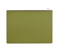 Enyuwlcm PU Leather A4 File Folder Zipper Document Holder Envelope Folder Case for Receipt Contract (1, Green)