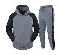 ENYY Men's Jogging Tracksuit 2 Piece Hoodie Sweatsuits Sets Long Sleeve Active Jogger Set Outfit Hoodie Sports Sweatsuit Pullover Suit Sets
