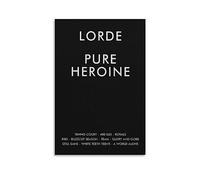 ENZEES Lorde Pure Heroine 31 Canvas Poster Wall Art Decor Print Picture Paintings for Living Room Bedroom Decoration Unframe-style 12x18inch(30x45cm)