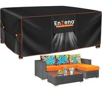 Enzeno Garden Furniture Cover,220X150X90cm Garden Table Cover Waterproof,420D Heavy Duty Oxford Polyester Outdoor Patio Table Covers Rectangular Windproof,Anti-UV for Chair and Table Patio Set Covers