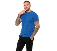 989Zé ENZO Mens Regular Fit T Shirt Plain Cotton Tee Crew Neck Top Short Sleeve Casual Tshirt
