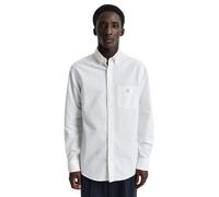 Enzo Men's Regular Fit Oxford Shirt in White | Size: XL Enzo White XL