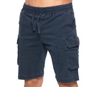 989Zé ENZO Mens Shorts Cargo Combat Casual Cotton Summer Stretch Shorts Regular Fit with Pockets EZS613 Shorts Navy L