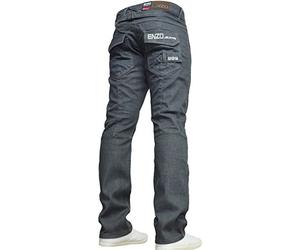 Enzo BNWT New Mens Jeans Blue Designer Branded Straight Washed All Waist & Sizes Grey Wash 42W X 30L