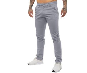 Enzo Chinos Trousers Mens Slim Fit Casual Cotton Stretch Denim Trousers Pants UK