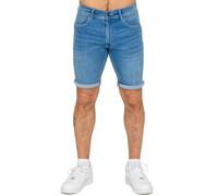 Enzo Denim Shorts Mens Casual Cotton Stretch Knee Length Slim Fit Short