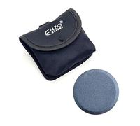 ENZO ENGLAND Puck Stone Knife Sharpening Whetstone 2-in-1 Sharp Pebble Puck Disk Axe Hatchet | Dual Grit Multipurpose Waterstone Sharpener in Black Pouch