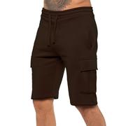 Enzo Fleece Shorts Mens Cargo Combat Fleece Elasticated Shorts Running Jogging