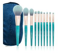 ENZO KEN Blue Makeup Brushes Set with Case, Vegan Makeup Brush Set Professional, Colorful Cosmetic Brushes Makeup Set, Make up Brushes Vegan, Make up Brush Set Professional.