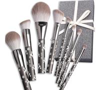 ENZO KEN Goat Hair Makeup Brush Set Professional, Natural Hair Makeup Brushes Set Professional, Natural Bristle Make up Brushes, Snowflake Cosmetic Brush.