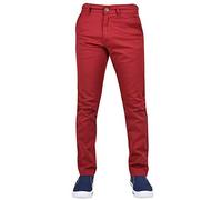 Enzo Men EZ348 Chino Jeans Red 30W x 30L
