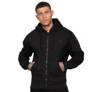 Enzo | Men’s Borg Lined Hoodie - Black / 2XL
