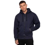Enzo | Men’s Borg Lined Hoodie - Navy / M