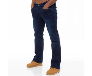 Enzo Mens Bootcut Jeans Stretch Denim Wide Leg Flared Bell Bottom Pants UK Sizes