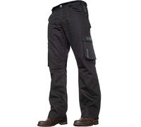 Enzo Mens Cargo Combat Jeans Trousers Casual Work Denim Pants All Waist Sizes (44W / 32L, Black)